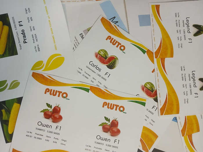 چاپ لیبل پشت چسبدار پی وی سی